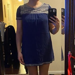 Lucky Brand Boho embroidered Dress